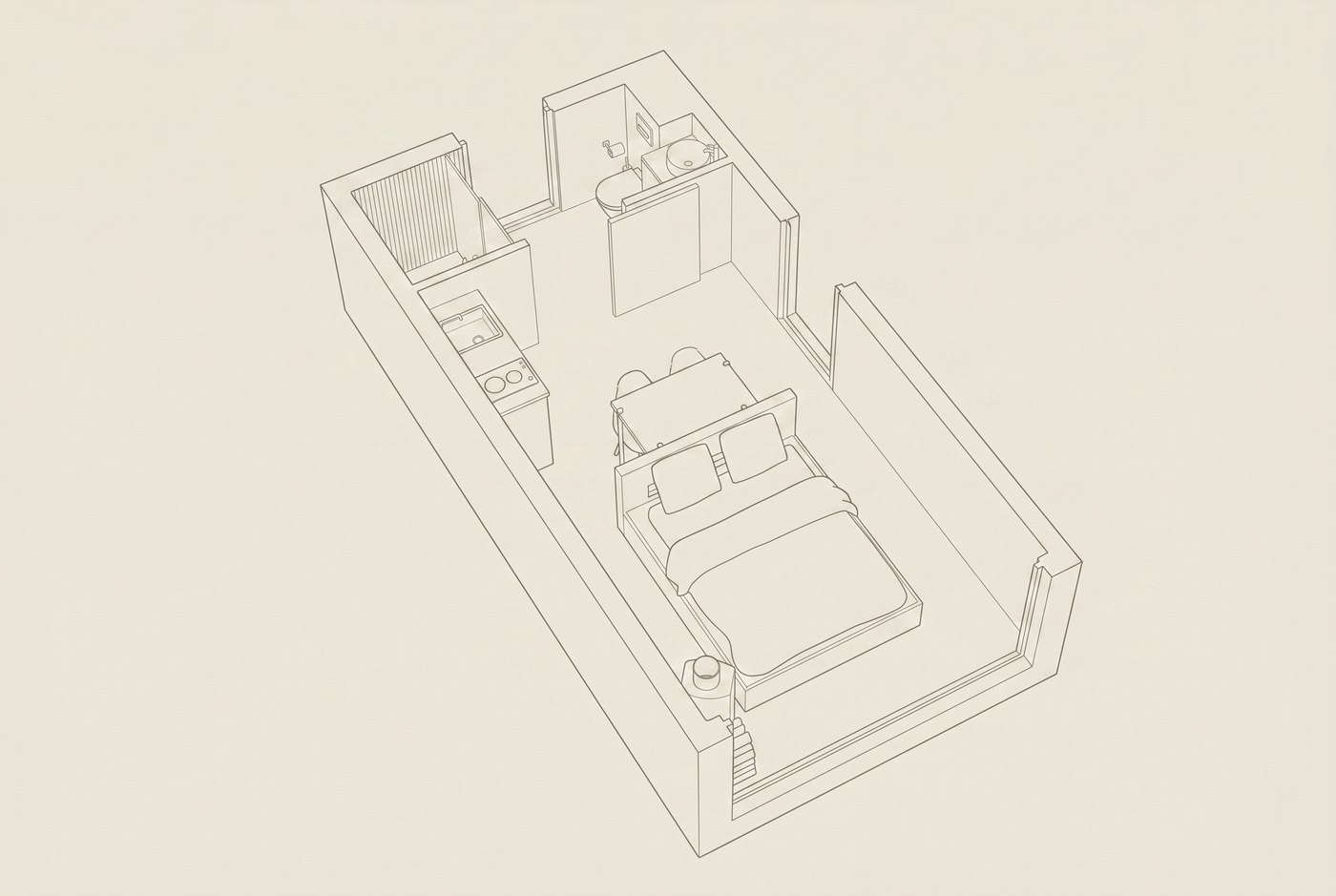 Plan schématique pour The Wild Cabin 18